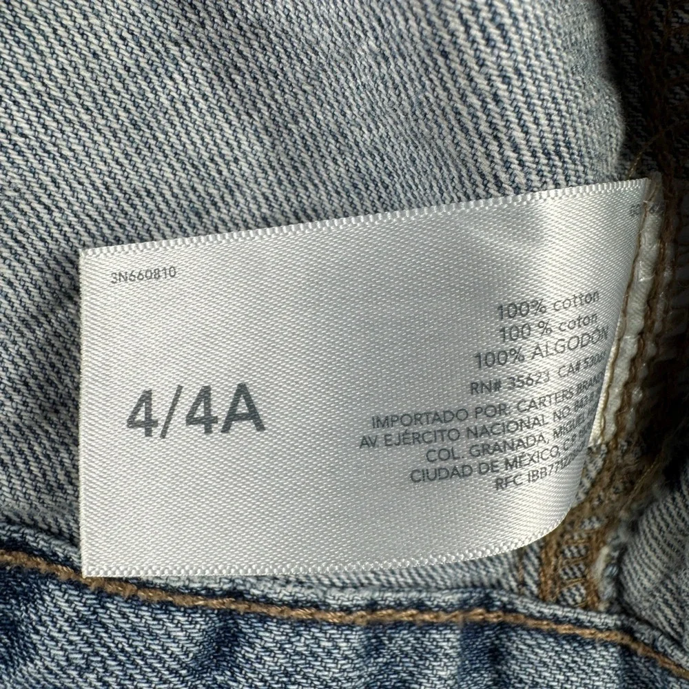 OshKosh B Gosh Jean Jacket Kid 4/4A Light Wash‎ Button Denim Boy Girl Western
